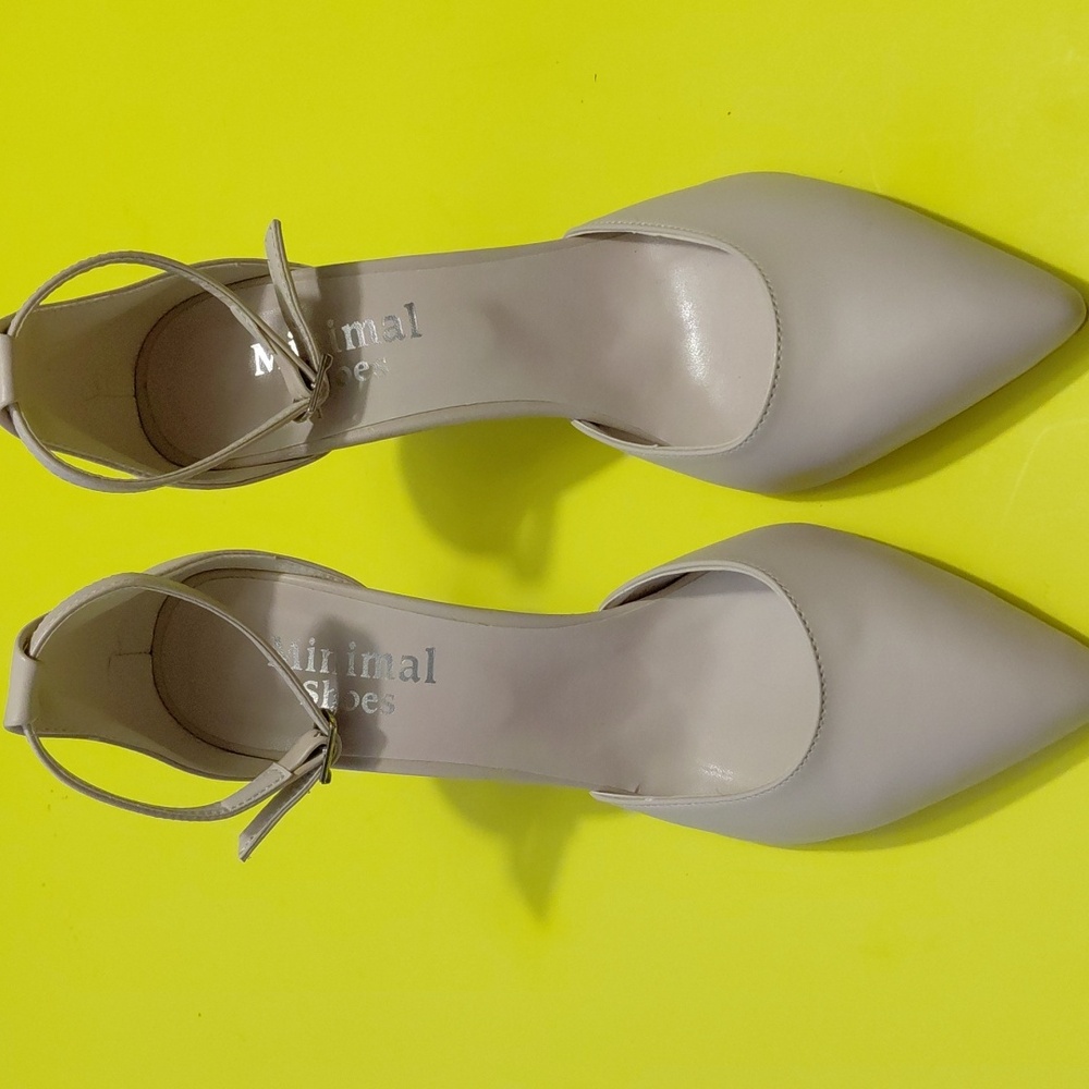 MINIMAL Women Ankle Strap Pointed Toe  Shoe  - 41